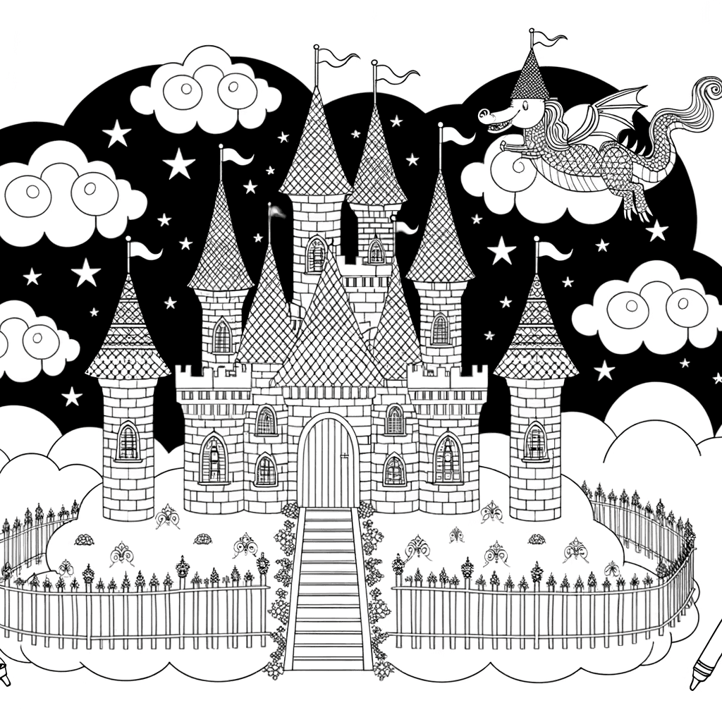 Majestic Fairytale Castle on a Cloud