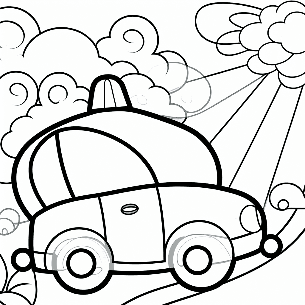 Voiture de Police au Virage