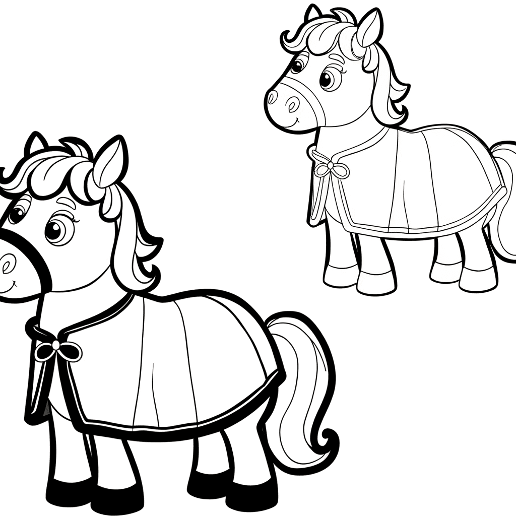 Disegno di un Cavallo del Cavaliere da Colorare